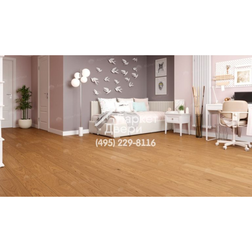 Инженерная доска Alpine Floor Villa Дуб Миндальный  EW201-02 400-1200x165x12