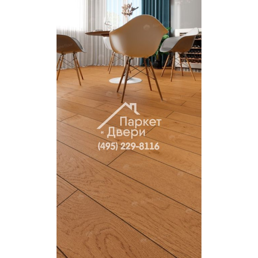 Инженерная доска Alpine Floor Villa Дуб Кальвадос  400-1200x165x12-1