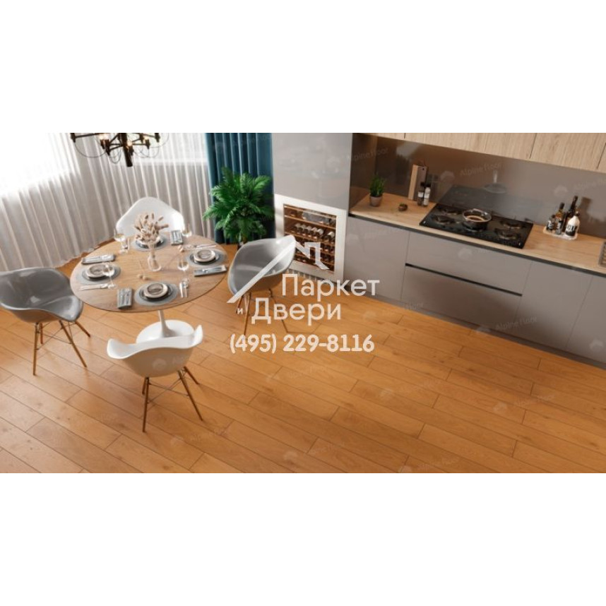Инженерная доска Alpine Floor Villa Дуб Кальвадос  400-1200x165x12