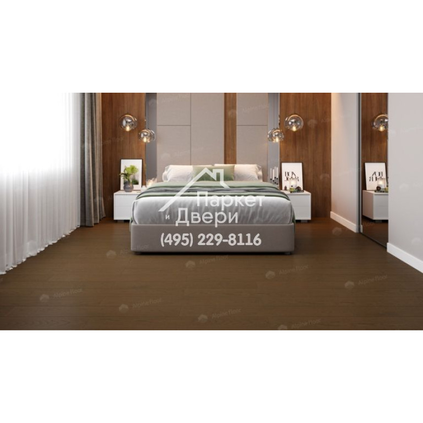 Инженерная доска Alpine Floor Villa Дуб Вулкано  400-1200x165x12