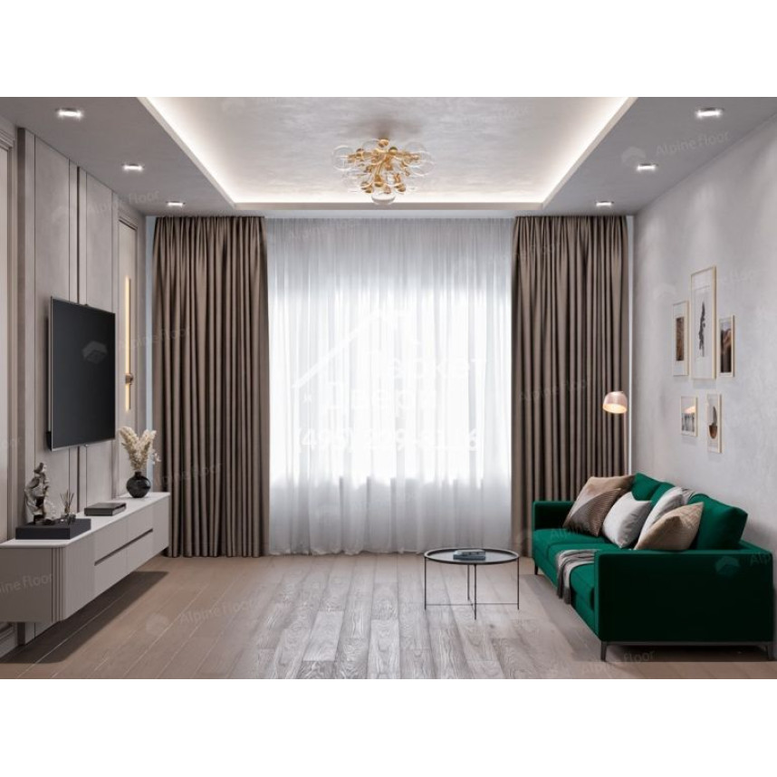 Инженерная доска Alpine Floor Villa Дуб Тобакко  400-1200x165x12-4