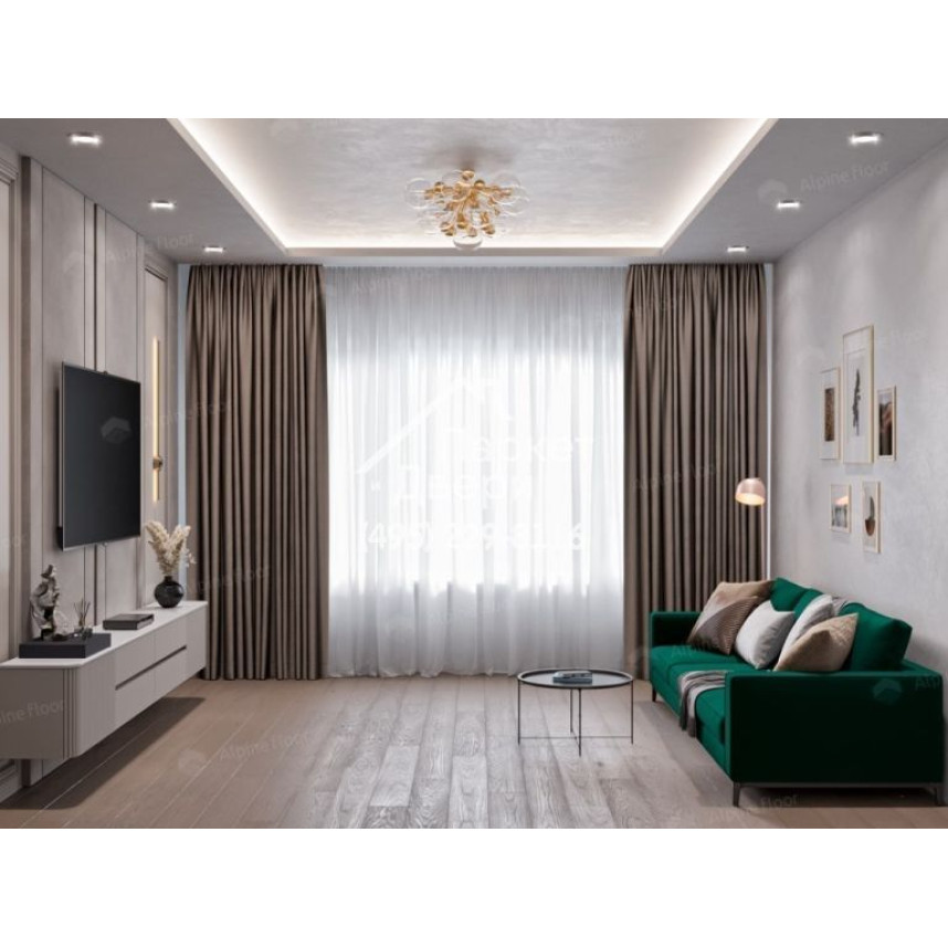 Инженерная доска Alpine Floor Villa Дуб Тобакко  400-1200x165x12