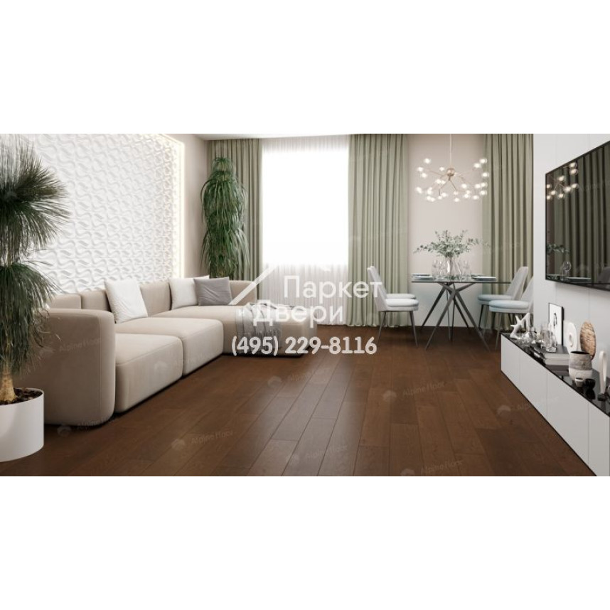 Инженерная доска Alpine Floor Villa Дуб Марсала  400-1200x165x12-2