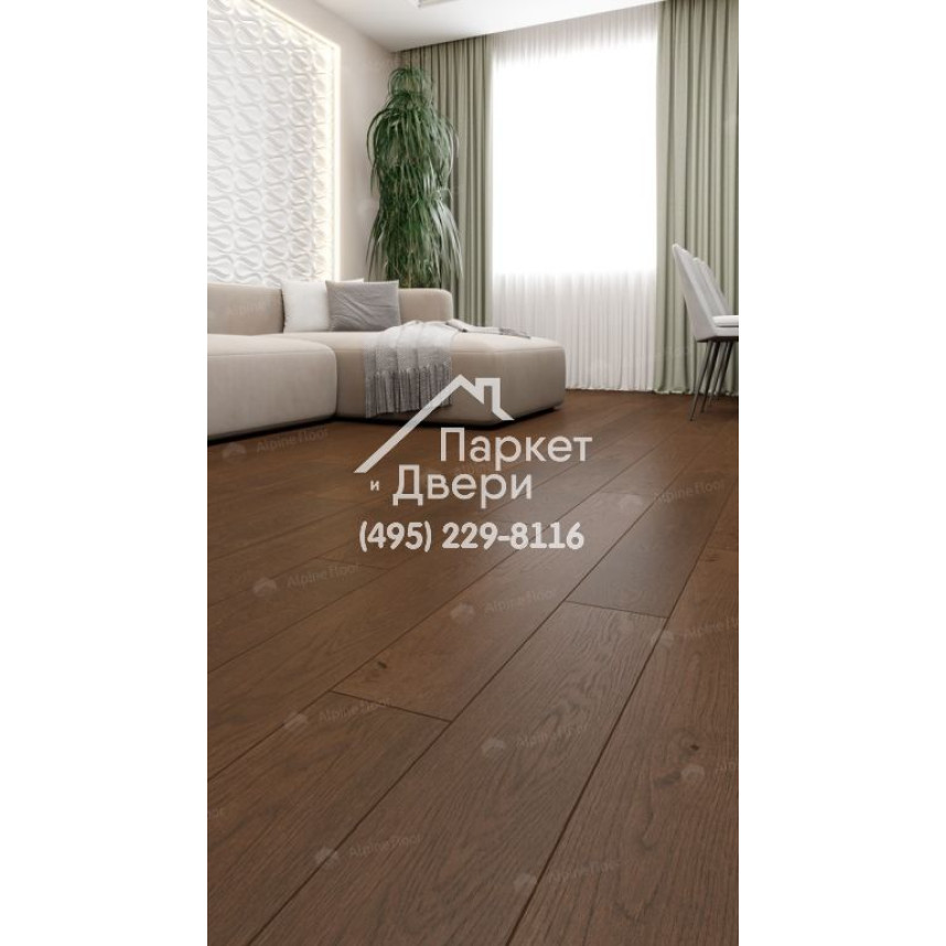 Инженерная доска Alpine Floor Villa Дуб Марсала  400-1200x165x12-3
