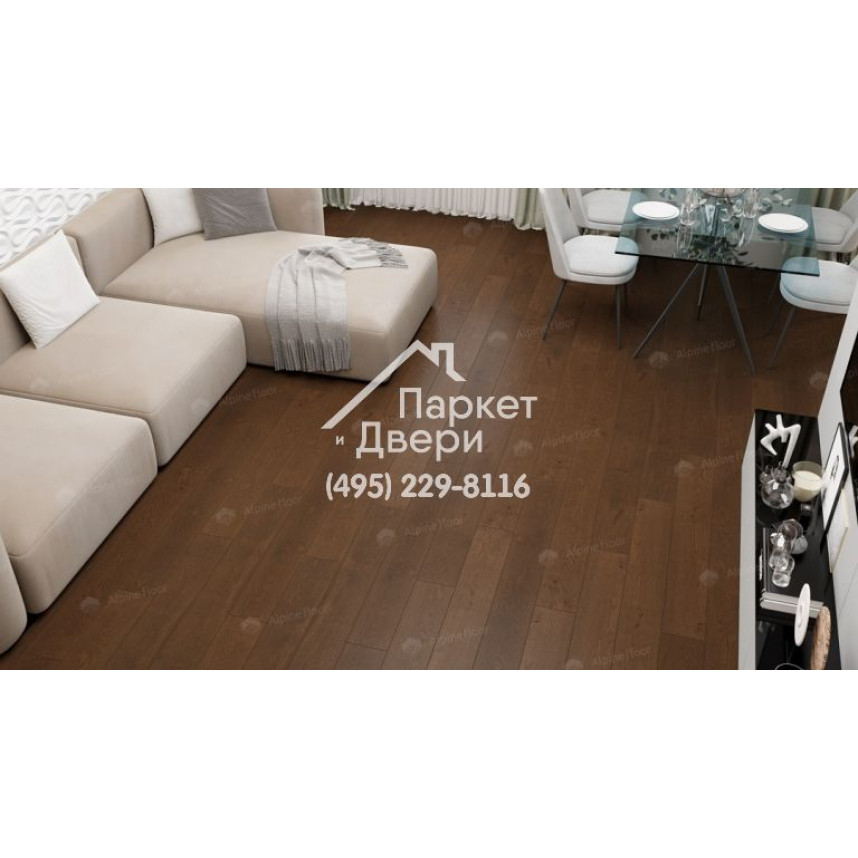 Инженерная доска Alpine Floor Villa Дуб Марсала  400-1200x165x12-4