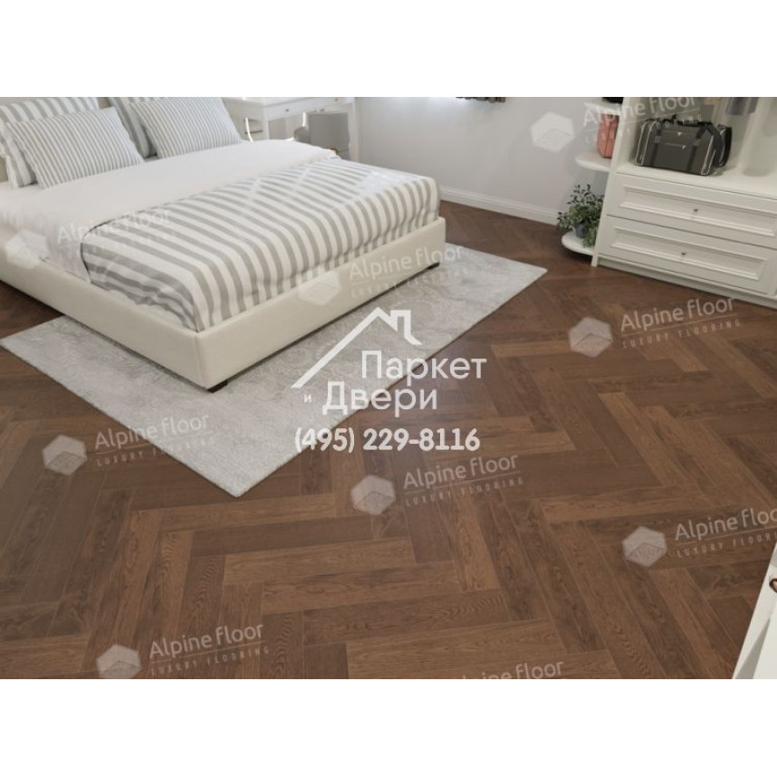 Инженерная доска Alpine Floor Castle Дуб Браун Стори EW202-09 венгерская елка 600×120×12