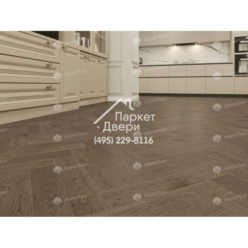 Инженерная доска Alpine Floor Castle Дуб Гранд Каньон EW202-10 венгерская елка 600×120×12