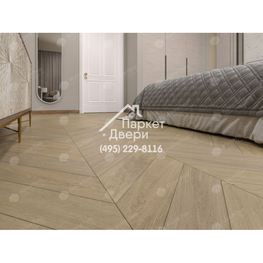 Инженерная доска Alpine Floor Chateau Дуб Милкшейк EW203-02-1
