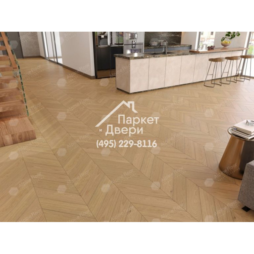Инженерная доска Alpine Floor Chateau Дуб Миндальный EW203-04