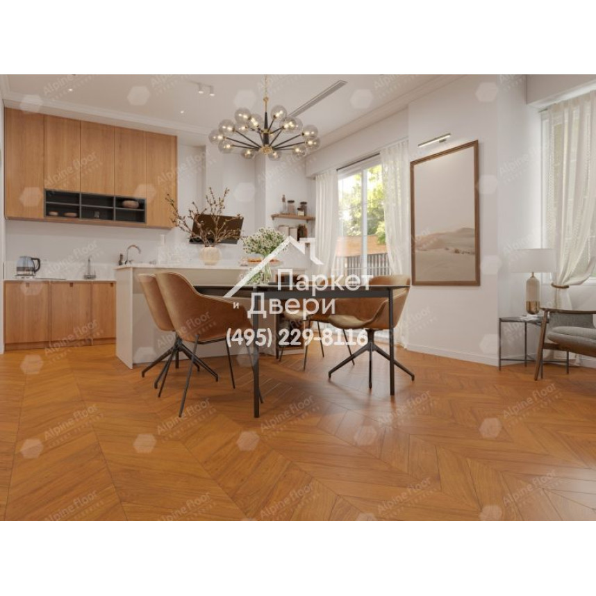 Инженерная доска Alpine Floor Chateau Дуб Имбирный EW203-06-4