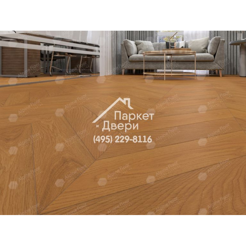 Инженерная доска Alpine Floor Chateau Дуб Кальвадос EW203-07-1