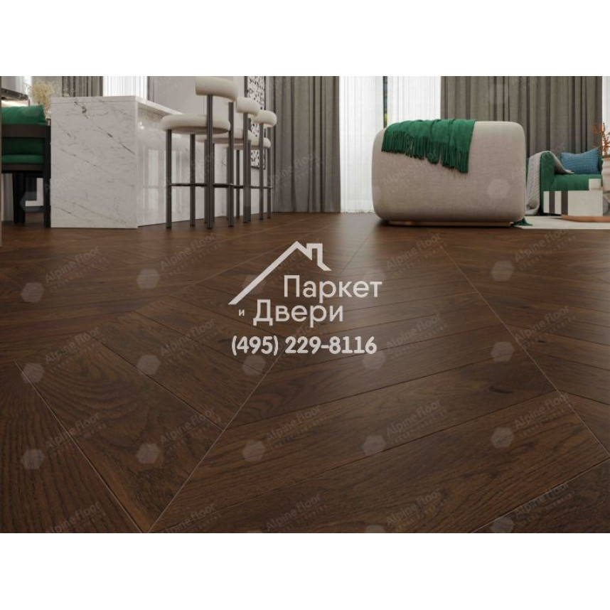 Инженерная доска Alpine Floor Chateau Дуб Тобакко-сhat EW203-08-1