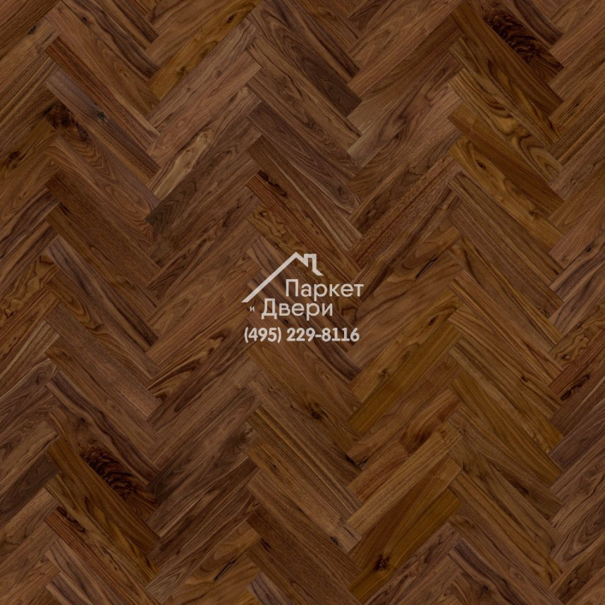 Паркет Английская Ёлка Coswick Американский орех Натуральный масло 1322-1201-30, Селект энд Бэттер, 635x127x19.05