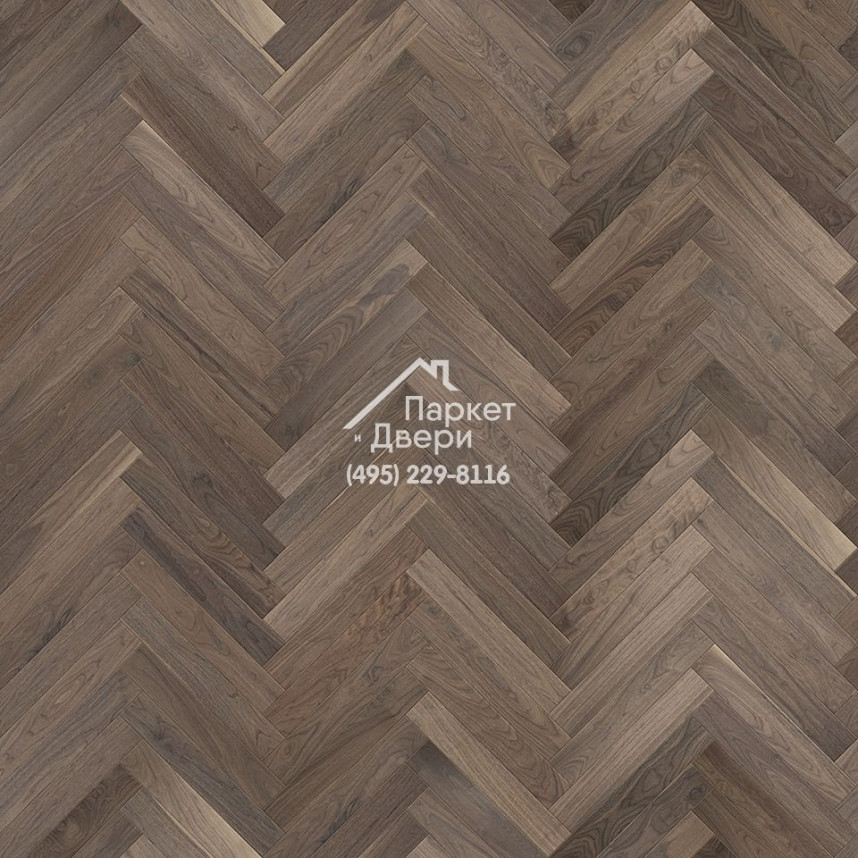 Паркет Английская Ёлка 90⁰ Coswick Американский орех Зимний закат 1374-3866-30, 1 Натур, 635x127x15