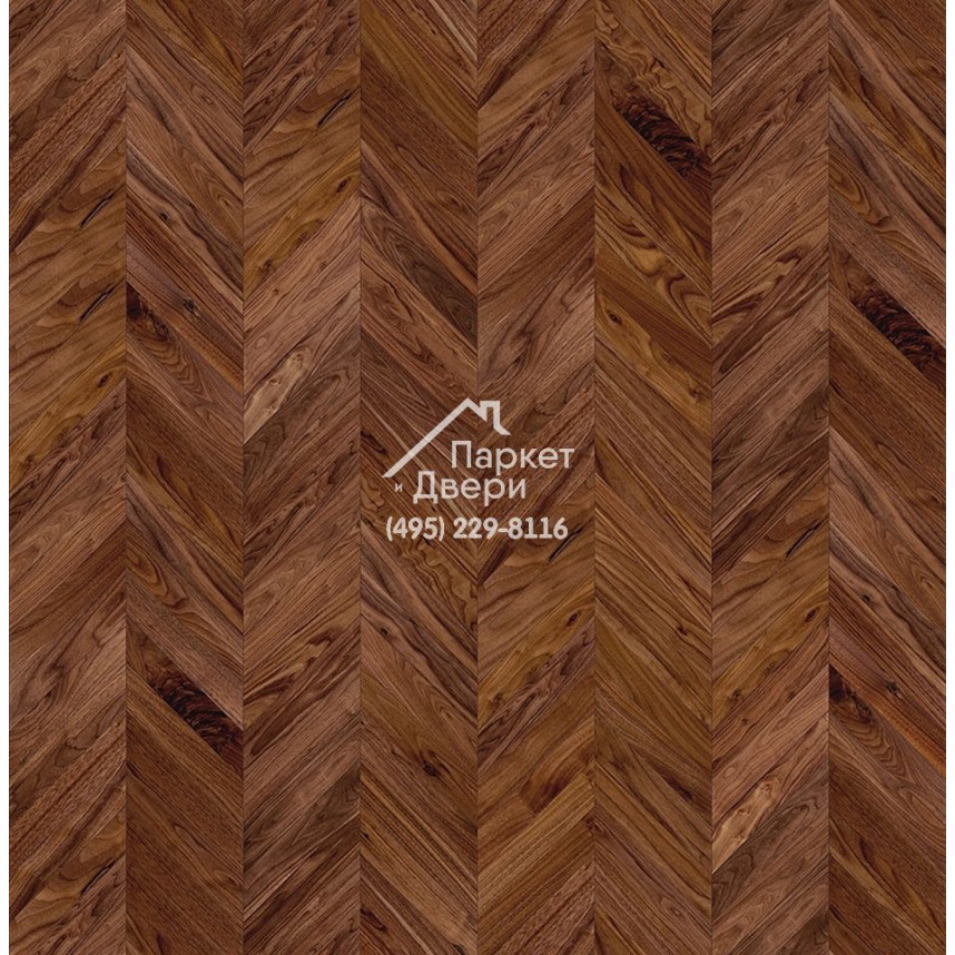 Паркет Французская Ёлка Coswick 45⁰ Американский орех Натуральный 1334-1201-30 , Селект энд Бэттер, 500x127x19.05