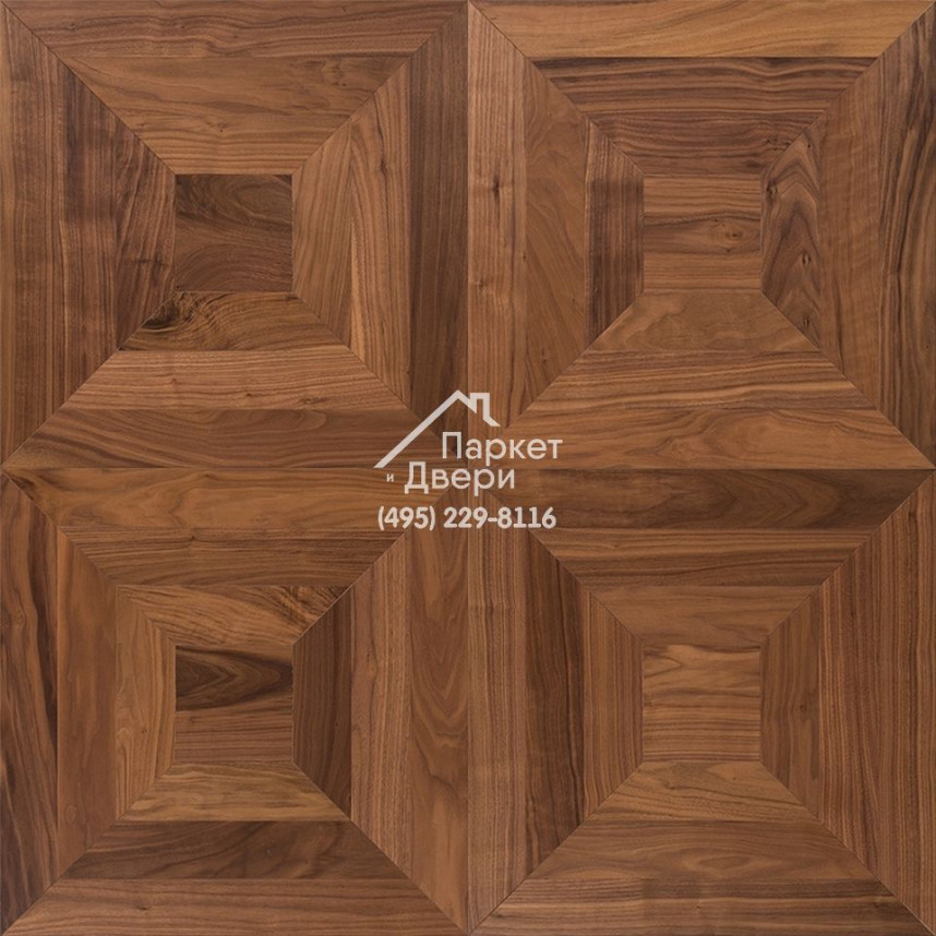 Модульный паркет Coswick Таттершел Американский орех Натуральный масло 1381-3201-30, Традишинал, 635x635x19,05