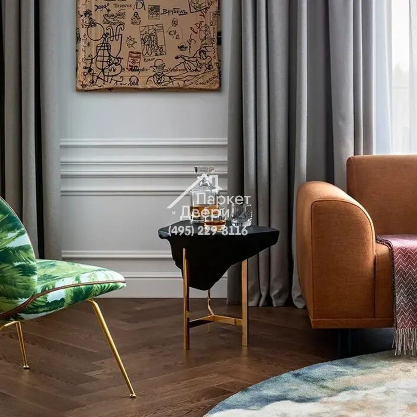 Паркет Английская Ёлка 90⁰ Coswick Дуб Каменный Ручей 1168-1825-10, Селект энд Бэттер, 647.7x107.95x15-2