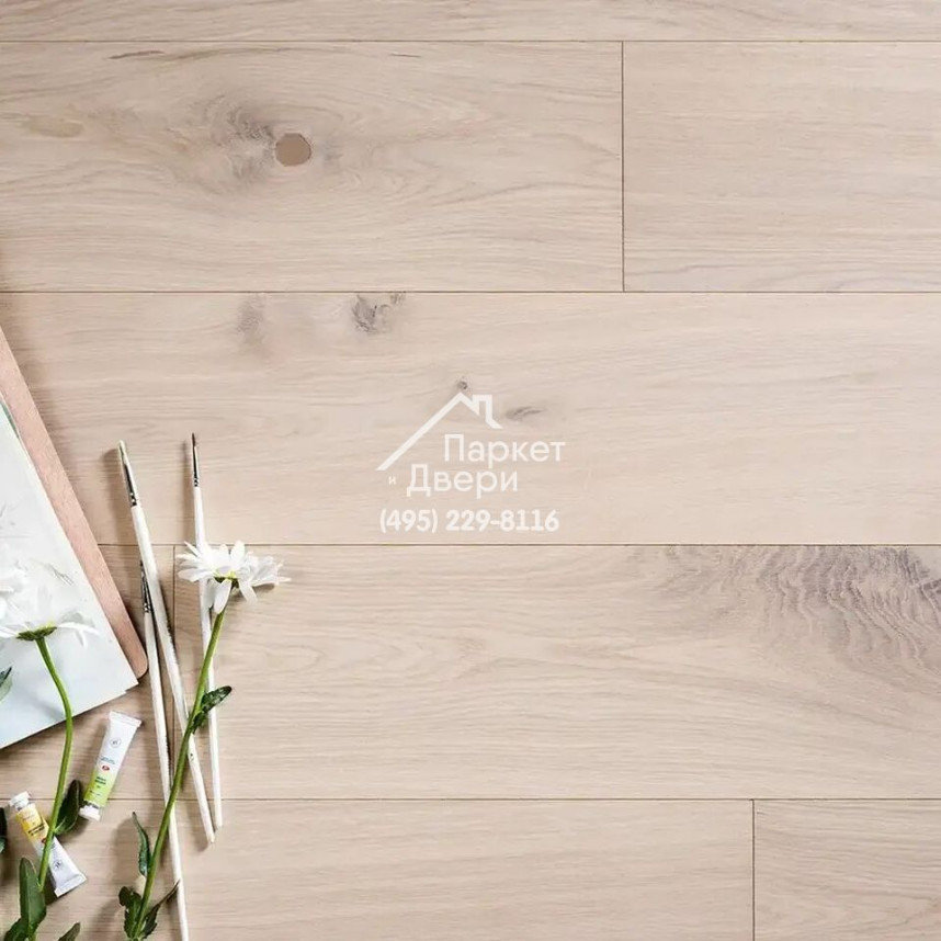 Паркетная доска Coswick Дуб Акварельный белый рустикальный, 1163-7842-20, Черектер, 600…2100x190x19,05-1