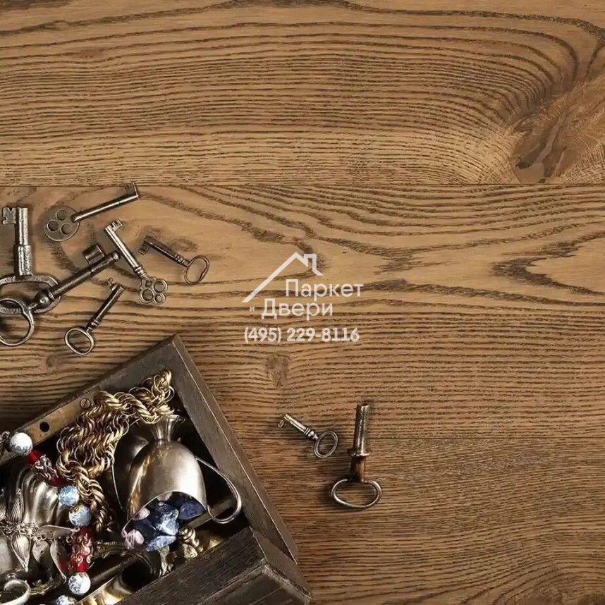 Паркетная доска Coswick Дуб Амбарный 1118-7814-20, Черектер, 1450...2950x300x19,05-2