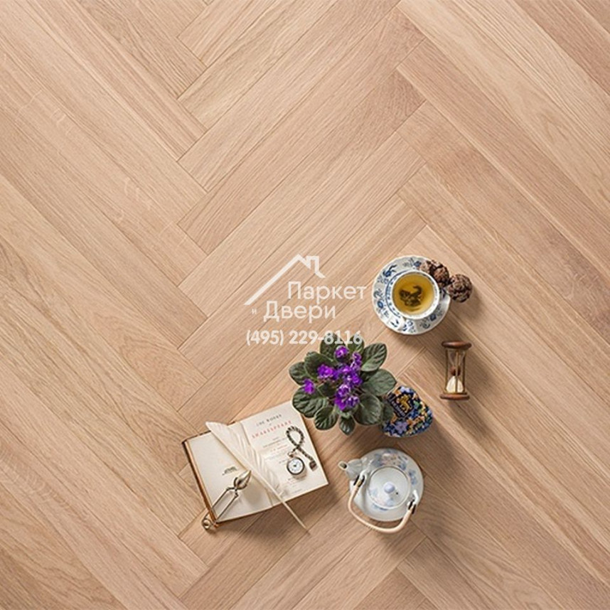 Паркет Английская Ёлка Coswick Дуб Титановый буфф рустикальный, 1168-3831-20, 1 Коон, 647.7x107.95x15