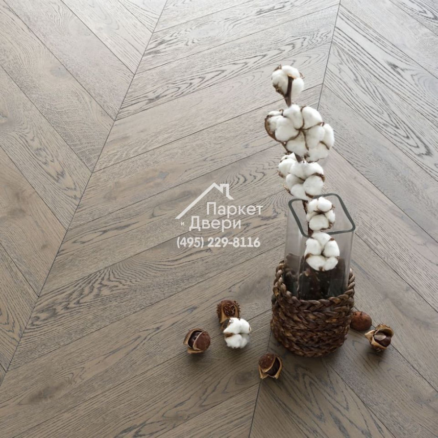 Паркет Французская Ёлка 60⁰ T&amp;G Coswick Оттенки серого Скалистый риф / Rocky reef 1123-4230-20 548x127x19,05-1