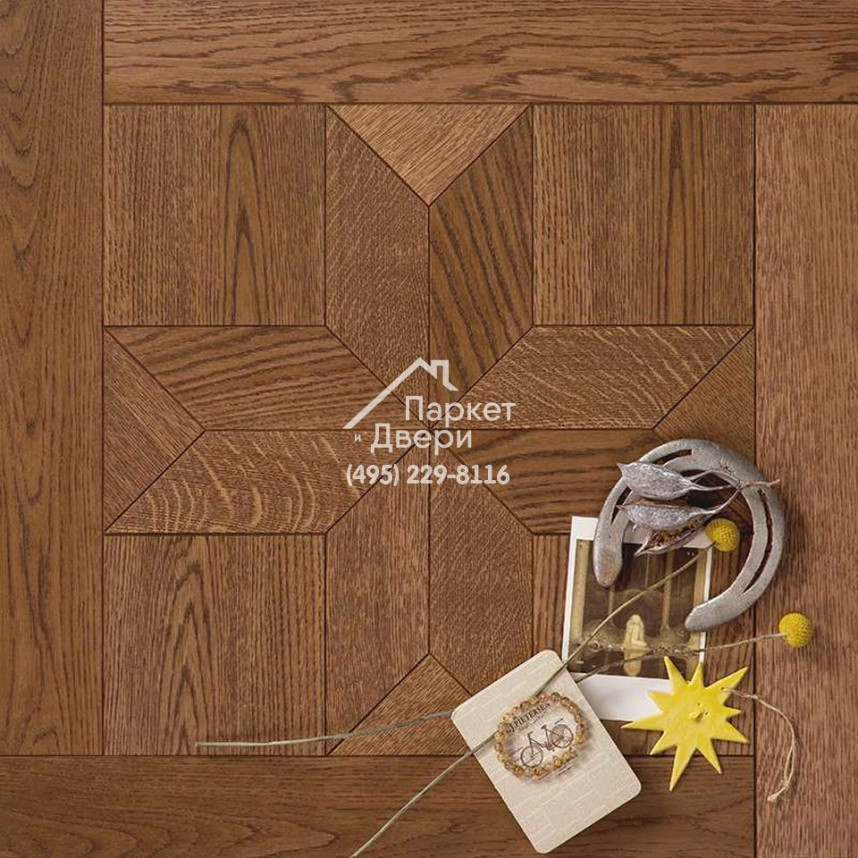 Модульный паркет Coswick Блуа Женева 3-х слойный, 1106-1820-10, Селект энд Бэттер, 635x635x19,05