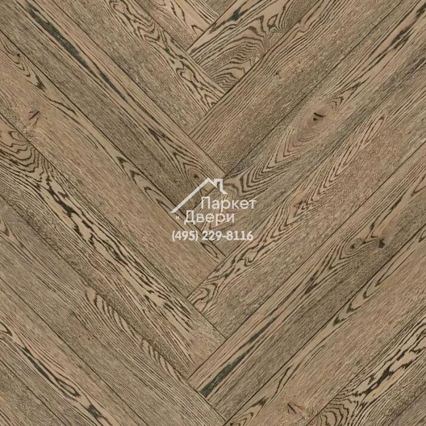 Паркет Английская Ёлка Coswick Дизайнерские решения Французский Гобелен 1122-4249-30, Таверн, 635x127x19,05-4