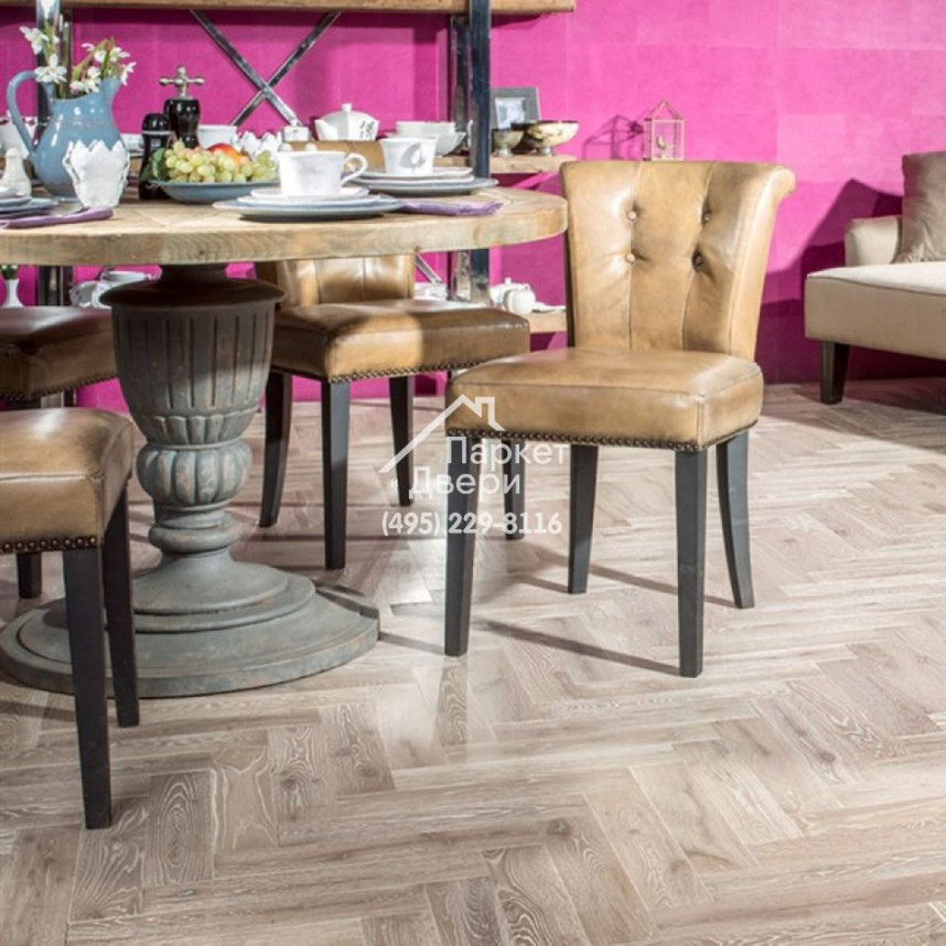 Паркет Английская Ёлка Coswick Серый кашемир 1122-4251-20, Таерн, 635x127x19,05-1