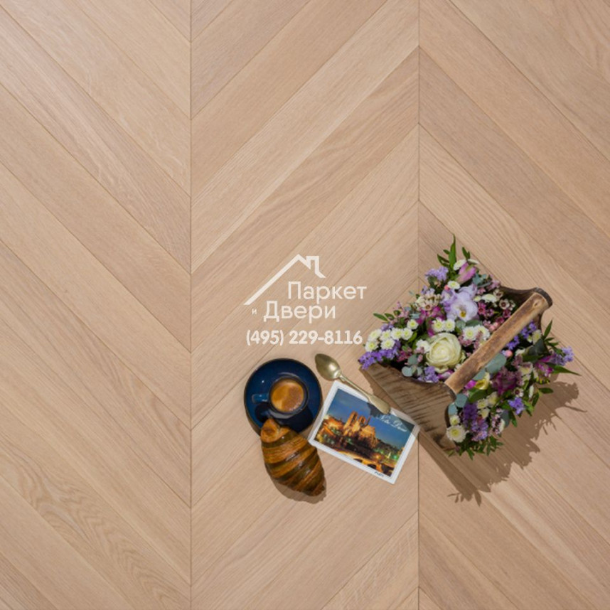 Паркет Французская Ёлка 60⁰ T&amp;G Coswick Титановый буфф 1123-1831-10, Селект энд Бэттер, 548x127x19,05-1