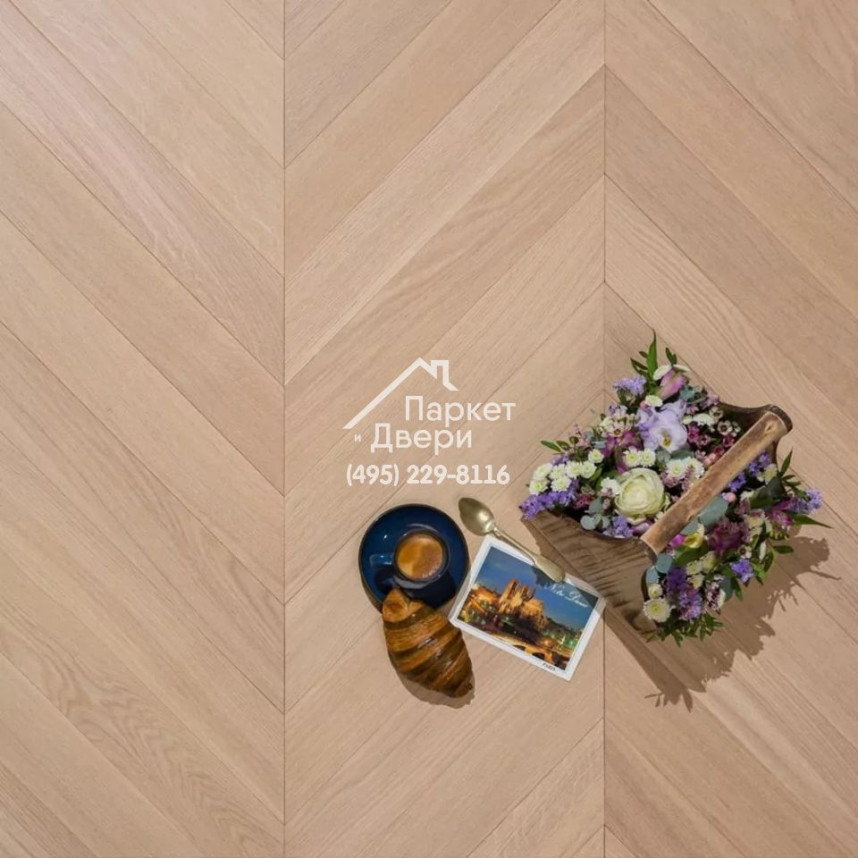 Паркет Французская Ёлка 45⁰ T&amp;G Coswick Титановый буфф 1134-1831-10, Селект энд Бэттер, 500x127x19,05-1