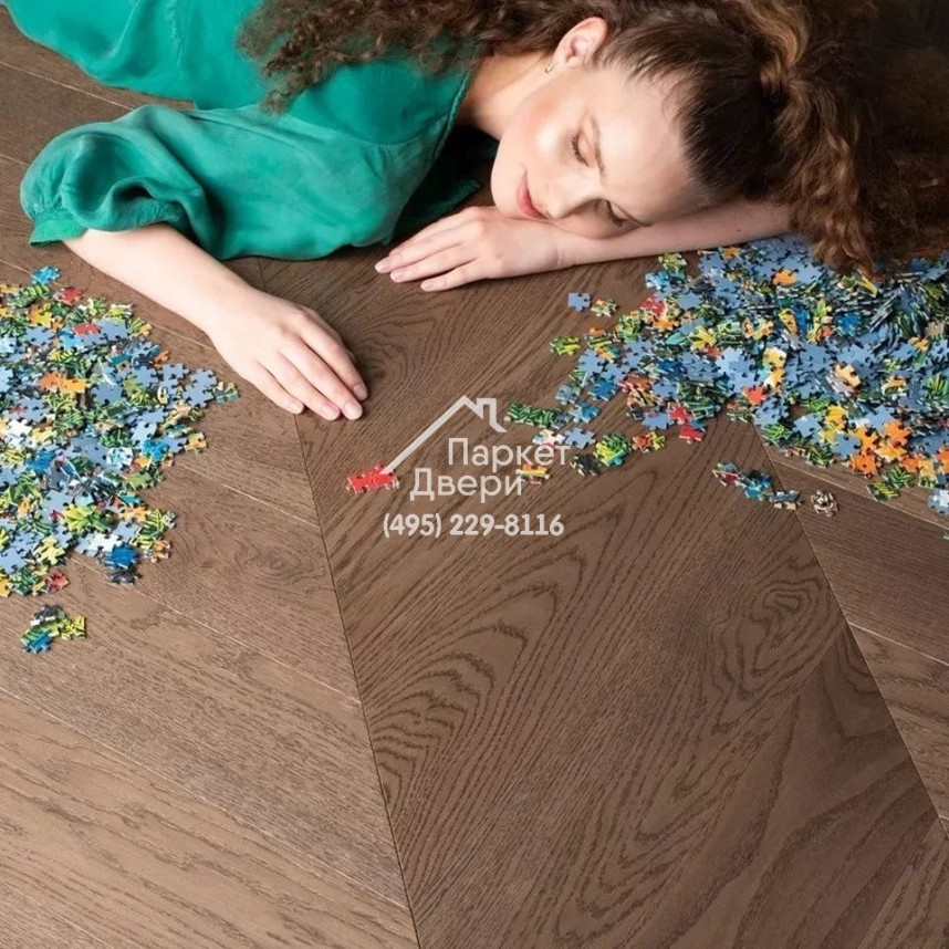 Паркет Французская Ёлка 45⁰ T&amp;G Coswick Пекан 1134-1572-10, Селект энд Бэттер, 500x127x19,05