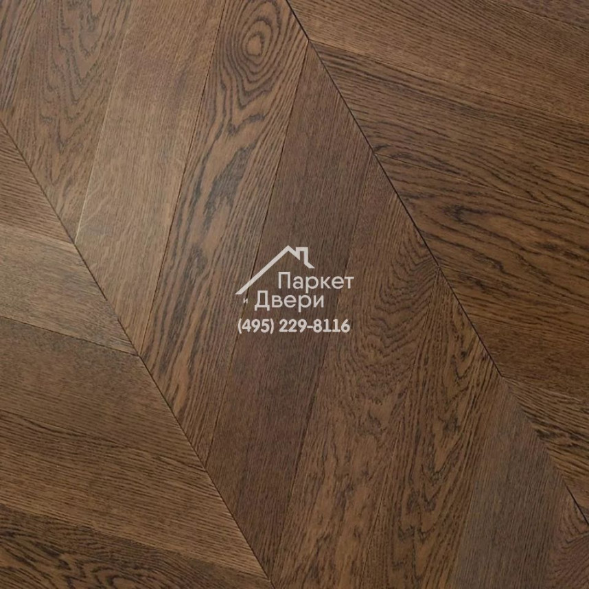 Паркет Французская Ёлка 45⁰ T&amp;G Coswick Таинственный лес Молочный Шоколад / Milk Chocolate 1134-4217-20 500x127x19,05-5