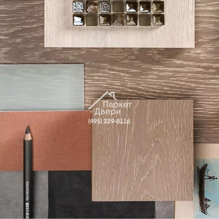 Паркет Французская Ёлка 45⁰ T&amp;G Coswick Дизайнерские решения Серый кашемир / Grey Cashmere 1134-4251-20 500x127x19,05