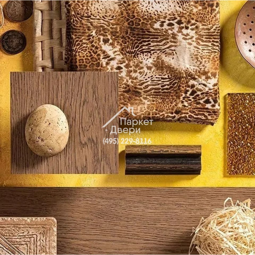 Паркет Французская Ёлка 45⁰ T&amp;G Coswick Таинственный лес Тростниковый рустикальный / Brown Sugar Rustic 1134-4529-20 500x127x19,05