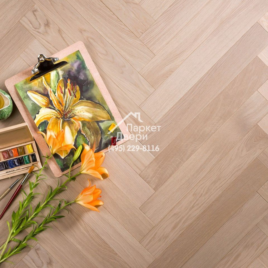 Паркет Английская Ёлка Coswick 90⁰  Титановый буфф рустикальный, 1171-3831-20, 1 Коон, 577.85x82.55x15