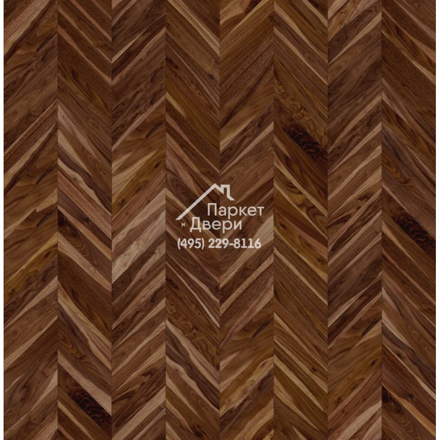 Паркет Французская Ёлка Coswick 60⁰ Американский орех Натуральный масло 1392-3201-30, Традишинал, 438.78x190x15