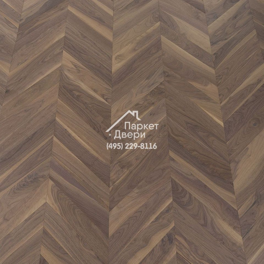 Паркет Французская Ёлка Coswick 60⁰ Американский орех Туманный рассвет, 1323-3810-30, 1 Натур, 548x127x19.05-2