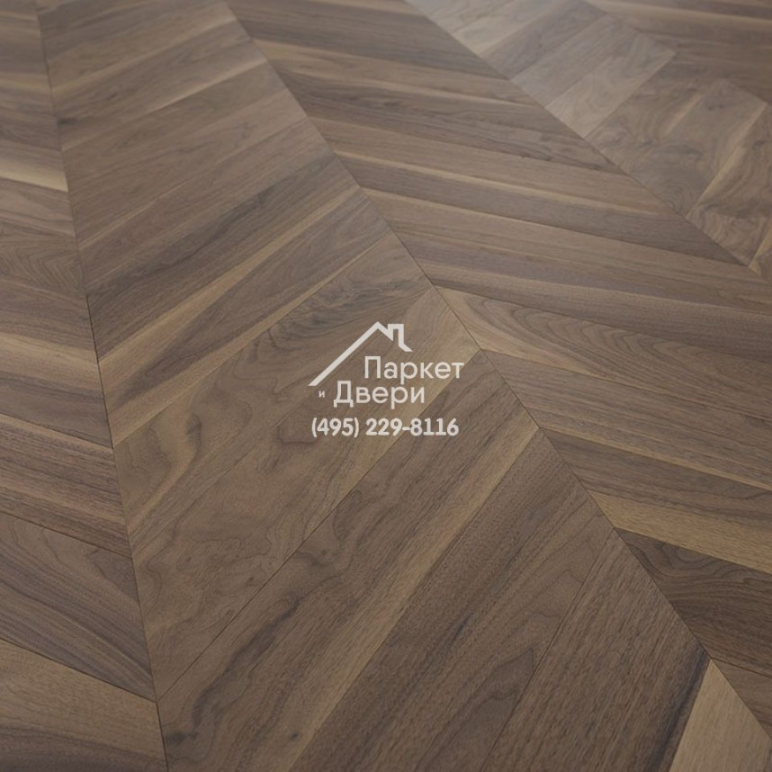 Паркет Французская Ёлка Coswick 60⁰ Американский орех Туманный рассвет, 1323-3810-30, 1 Натур, 548x127x19.05-1