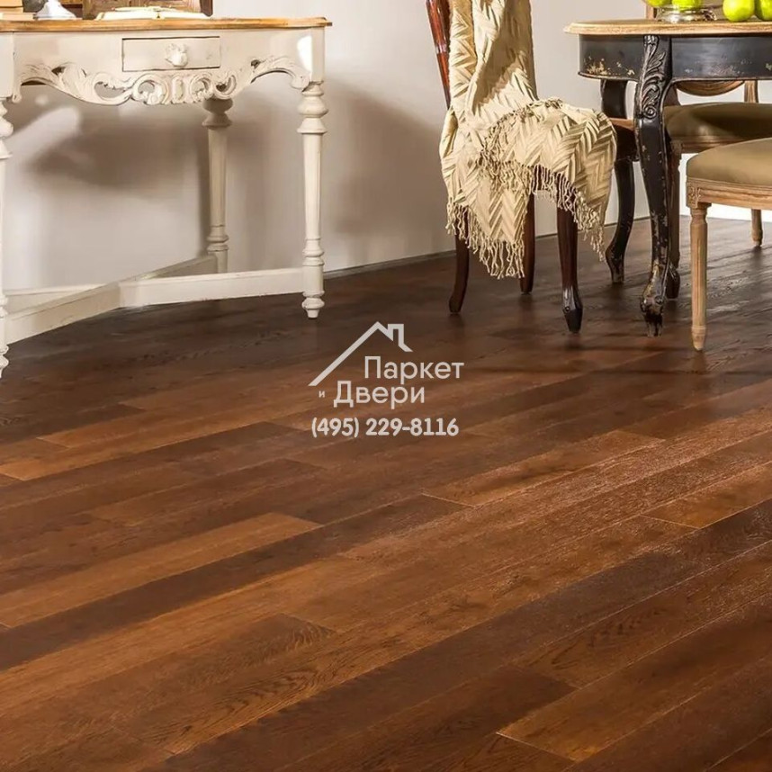 Паркет Французская Ёлка Coswick 45° Дуб Молочный Шоколад 1192-4217-20, Таверн, 438.78x190x15-2