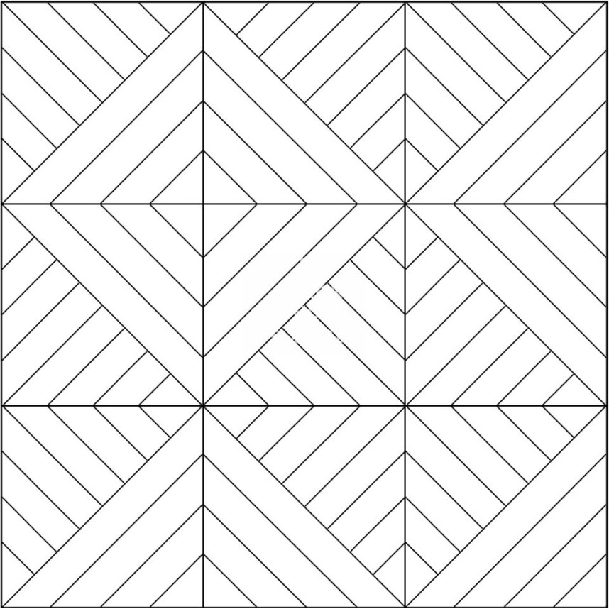 Модульный паркет Coswick Монсоро Американский орех Натуральный 1358-1201-30, Селект энд Бэттер, 635x635x19,05