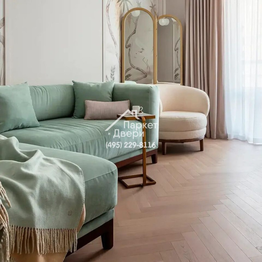 Паркет Английская Ёлка Coswick Дуб Серый Дэви, 1171-3855-20, 1 Коон, 577.85x82.55x15-1