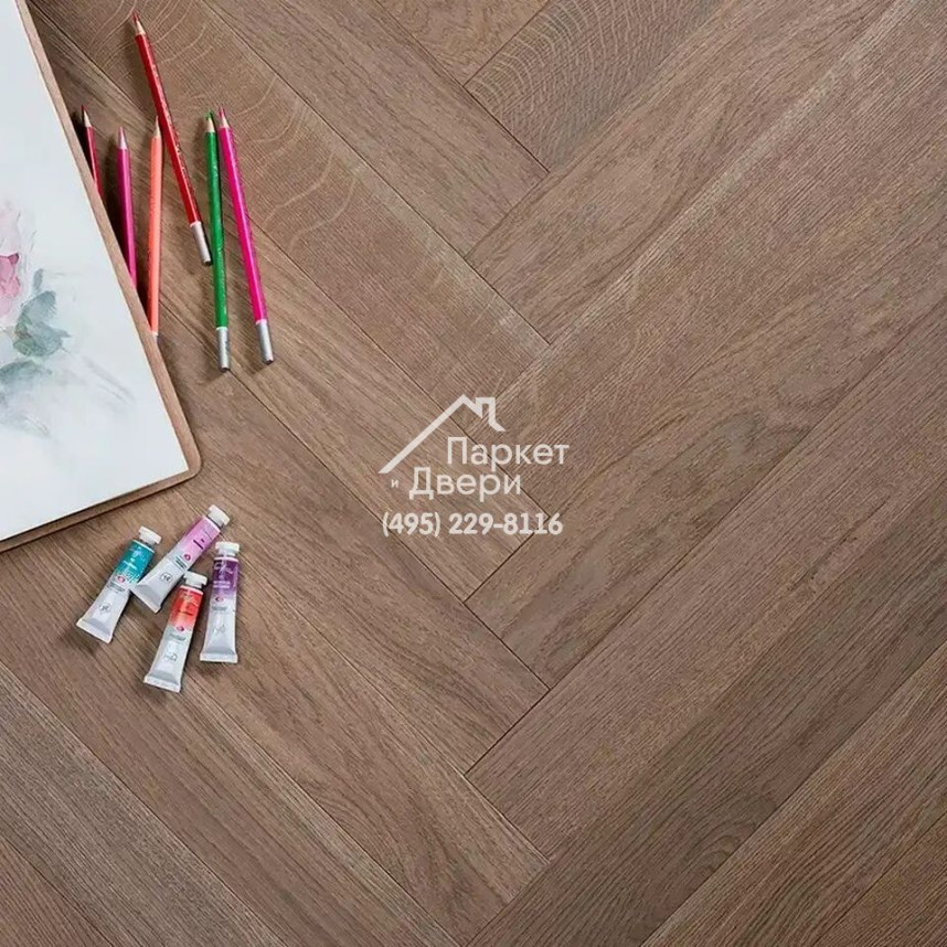 Паркет Английская Ёлка Coswick Дуб Серый шпинель рустикальный, 1171-3867-20, 1 Коон, 577.85x82.55x15-1