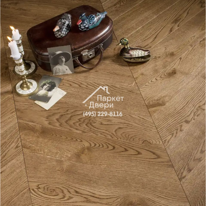 Паркет Французская Ёлка Coswick 60° Натуральная палитра / Natural Touch collection Дуб Кедр рустикальный 1183-4281-20 438.78x190x19.05