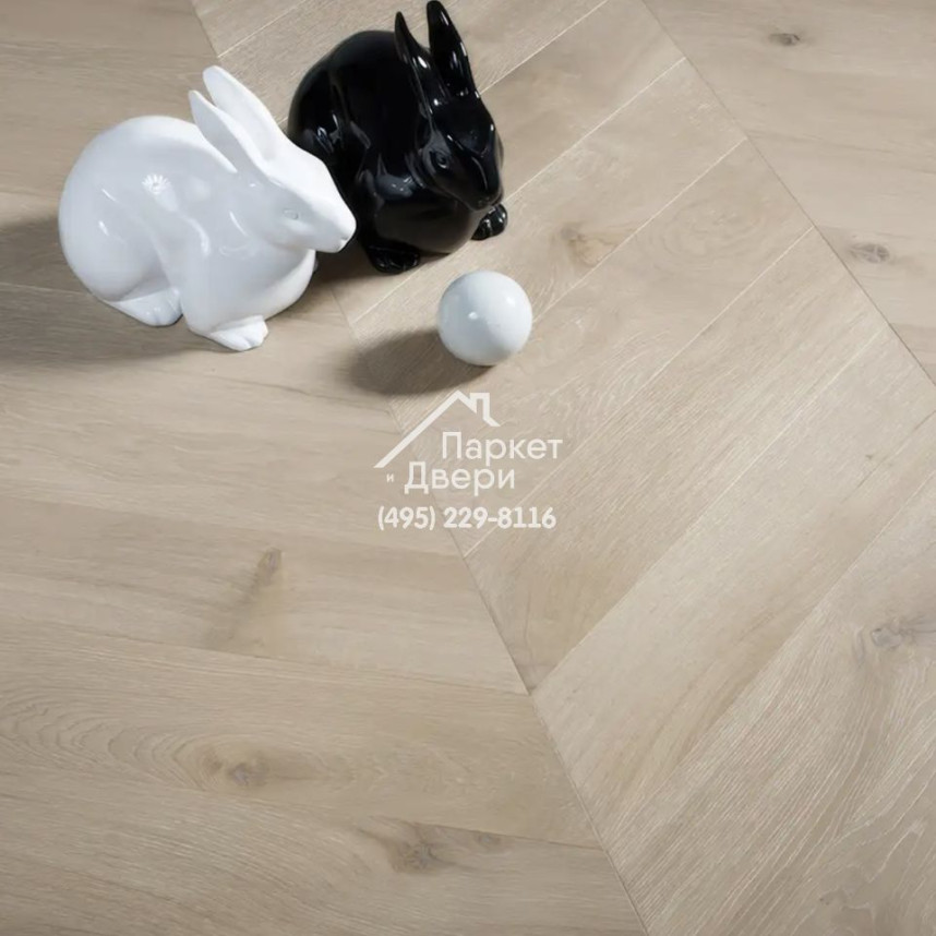 Паркет Французская Ёлка Coswick 45° Дуб Серое дерево 1175-4833-20, Таверн, 500x127x15-1