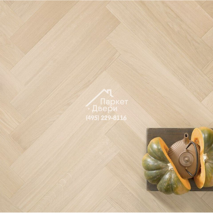 Паркет Английская Ёлка 90⁰ Coswick Дуб Ванильный 1122-1808-10, Селект энд Бэттер, 635x127x19,05-1