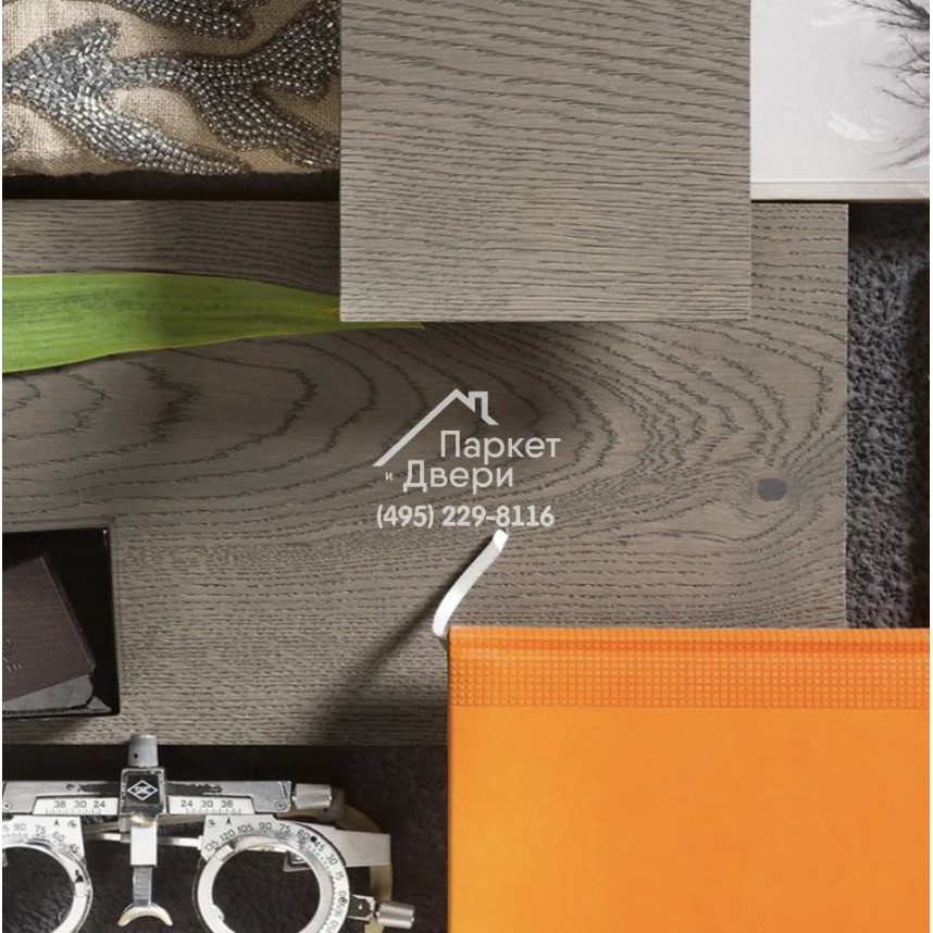 Паркет Французская Ёлка Coswick 60° Оттенки серого / Gray Shadow collection Дуб Туманные Фьорды 1176-4563-30 548x127x15