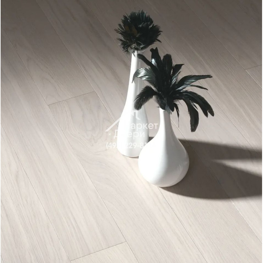 Паркет Французская Ёлка Coswick 45° Белые ночи / White Breathe collection Дуб Альбатрос 1175-1822-10 500x127x15
