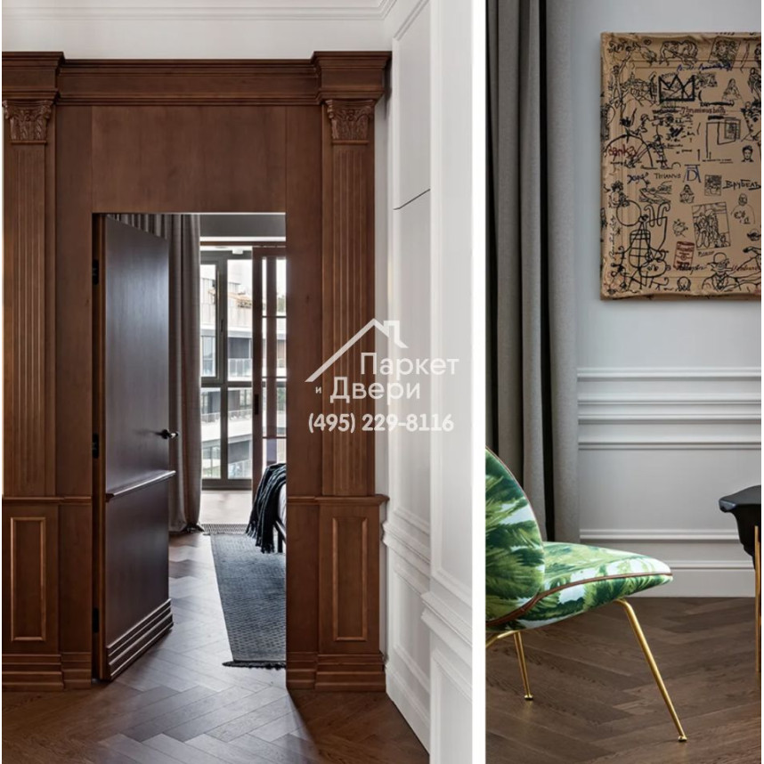 Паркет Английская Ёлка 90⁰ Coswick Дуб Каменный ручей рустикальный 1122-3825-20, 1 Коон, 635x127x19,05-1