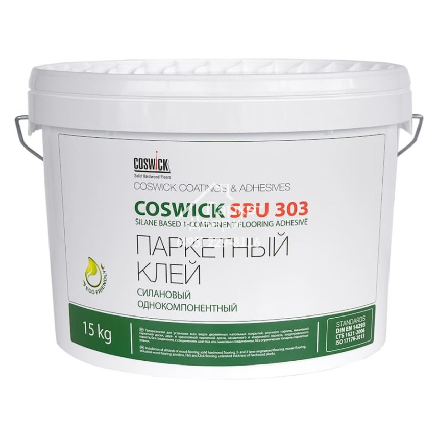 Паркетный клей на основе силан-модифицированного полиуретана COSWICK SPU 303 (15кг)