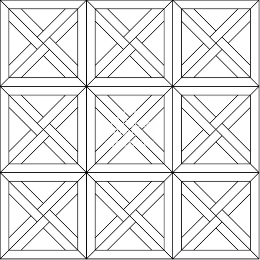 Модульный паркет Coswick Трианон Дуб Туманные фьорды, 1144-1863-10, Селект энд Бэттер, 635x635x19,05